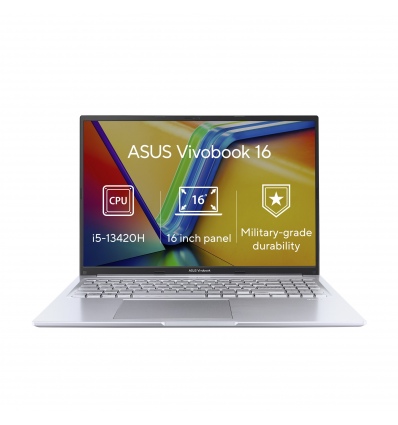 ASUS Vivobook 16/X1605VA/i5-13420H/16"/WUXGA/16GB/512GB/UHD Xe/W11H/Silver/2R