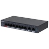 Dahua PoE switch 10x GbE, 1x PoE 90W 802.3bt + 7x PoE 802.3at, celkem PoE 110W, extend mód 10Mb@250m, cloud správa