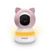 EVOLVEO Baby Monitor LUX- Chytrá 360° videochůvička s nočním viděním, detekcí pláče a pohybu, růžová