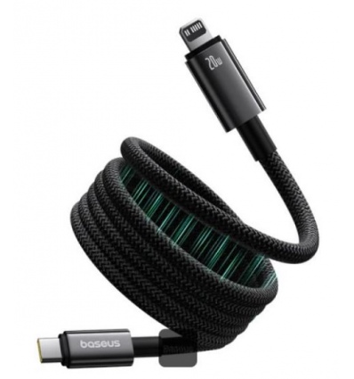 Baseus Magnetický nabíjecí kabel Tungsten USB-C/Lightning 1m 20W černý