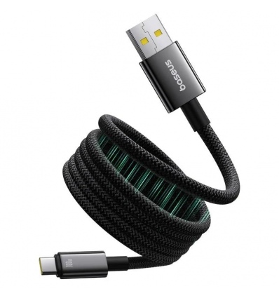 Baseus Magnetický nabíjecí kabel Tungsten USB/USB-C 1m 100W černý