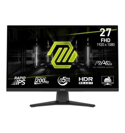 MSI MAG/272F/27"/IPS/FHD/200Hz/0,5ms/Black/2R