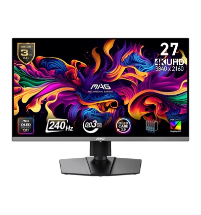 MSI MAG/272UP QD-OLED X24/26,5"/QD-OLED/4K UHD/240Hz/0,03ms/Black/3R