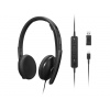 Lenovo Wired VoIP Headset (Teams)/USB-A/C/MS/Černá