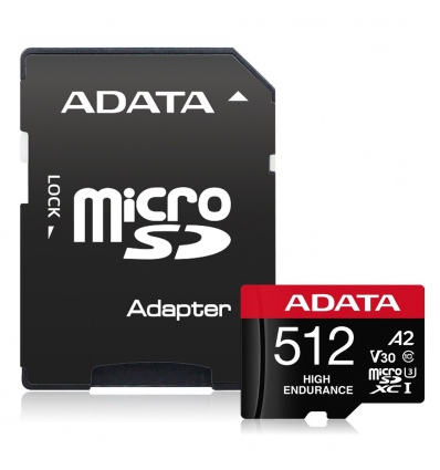 ADATA 512GB MicroSDXC UHS-I U3 V30S HIGH + adapter