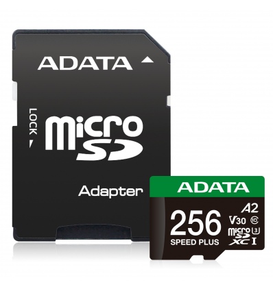 ADATA 256GB MicroSDXC UHS-I U3 V30 + adapter