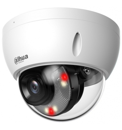 Dahua IPC Lite 4Mpix 20fps Full-Color/ dome/ 3,6mm (83st)/ WDR/ IR+white 30m/ mikrofon/ SMD+