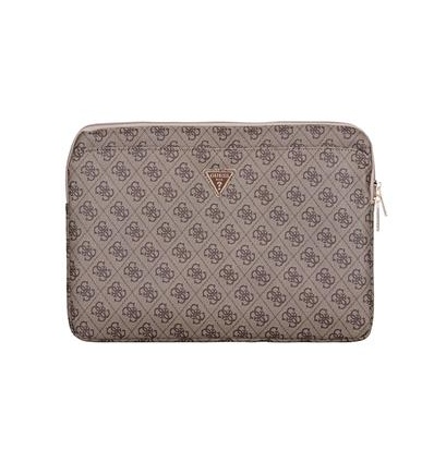 Guess PU 4G Triangle Logo Obal pro Notebook 14" Brown
