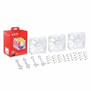 Adata XPG Vento R 120mm fan RGB bílý PWM 3pack