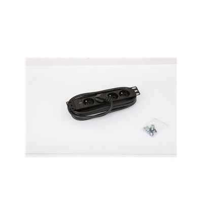 10" 4xCZ zásuvka,kontrolka,3x1.5mm-2m kabel