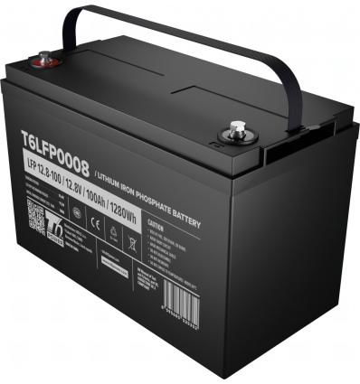 Baterie T6 Power LiFePO4, 12.8V, 100Ah, 1280Wh, Bluetooth, T16