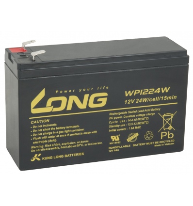LONG baterie 12V 6Ah F2 HighRate (WP1224W)