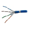 PLANET kabel SFTP, drát, Cat 6A, 4p, 500MHz, LS0H, stíněný každý pár, Planet Elite, modrý, Dca, cena za 1m na desítky m