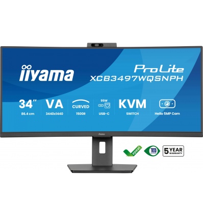 iiyama ProLite/XCB3497WQSNPH-B1/34"/VA/wQHD/120Hz/0,4ms/Black/3R