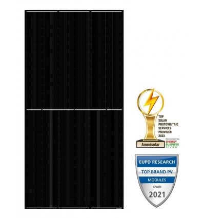 Solarmi solární panel Amerisolar Mono 585 Wp černý 144 článků, N-Type TOPCon