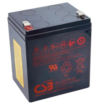 CSB Pb záložní akumulátor HR1227W F2, 12V, 6,5Ah