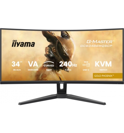 34" iiyama GCB3486WQSCP-B1:VA,UWQHD,240Hz,USB-C