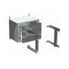 Rozvadeč nástěnný venkovní LC-20 9U 600x400 prosklené dveře 2x1bodový zámek LC-20-9U-64-11-G