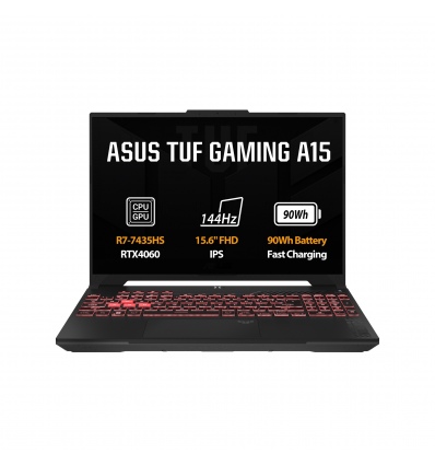 ASUS TUF Gaming A15/FA507NV-LP025W/R5-7535HS/15,6"/FHD/16GB/512GB SSD/RTX 4060/W11H/Gray/2R