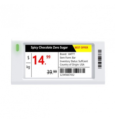 Dahua ESL-E4021A-N elektronický štítek/ 2,13" 250x122/ 70 × 34,5 × 12,1mm/ 4 barvy/ NFC