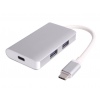 PremiumCord USB-C hub 2xUSB 3.0+PD charge