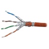 PLANET kabel SFTP, drát, Cat 6A, 4p, 500MHz, B2cas1d1a1 LS0H, stíněné páry, Planet Elite, oranžový, Dca, balení 500m