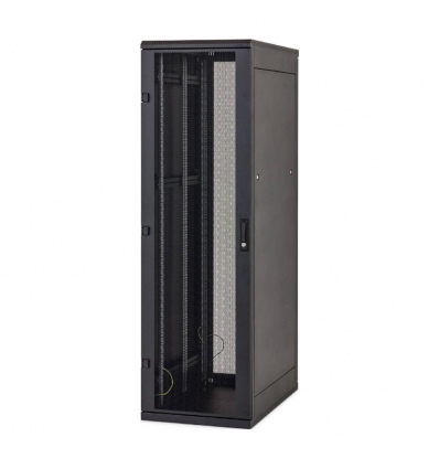 Stoj.rack 42U 600x800 černý, zadní kryt síto 80%