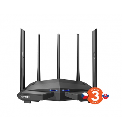 Tenda AC11 WiFi AC Router 1200Mb/s, 1x GWAN, 3x GLAN, VPN server/klient, WISP, Repeater, 5x 6 dBi