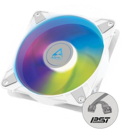 ARCTIC P14 PWM PST A-RGB 0dB (WHITE) – 140mm Pressure optimized case fan | PWM controlled speed with