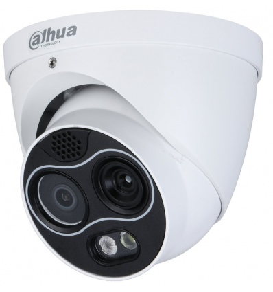 Dahua termální duální IPC 256x192 f2mm (88st)/ vizuál 4Mpix 2mm (94st)/ IR30m/ turret/ detekce ohně/ měření teploty