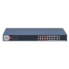Hikvision DS-3E1318P-EI(B) - Smart managed switch 16x100TX PoE + 2x Gb Uplink Combo port, 230W, Super PoE- dosah až 300m