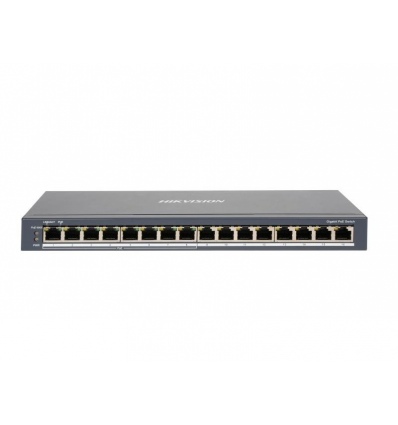 Hikvision DS-3E0516P-O - Switch16x 10/100/1000Mbit (8x Gb PoE), 110W