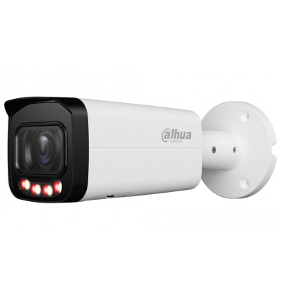 OPRAVENÉ - Dahua IPC Lite 8Mpix 20fps FullColor/ bullet/ motor. 2.7-13.5mm (114-32st)/ WDR/ IR+white 60m/ mikrofon/ SMD+
