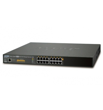 POUŽITÉ - Planet UPOE-800G Ultra PoE+ injektor, 8 portů, Gigabit, 802.3bt 400W (90W/port), scheduler+watchdog