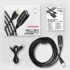 AXAGON ADR-207, USB 2.0 A-M - A-F aktivní prodlužovací / repeater kabel, 7.5m
