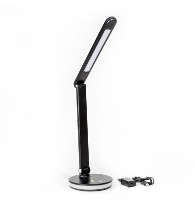 Platinet stolní LED lampa 12W stmívatelná, dotykové ovládání, USB port, černá