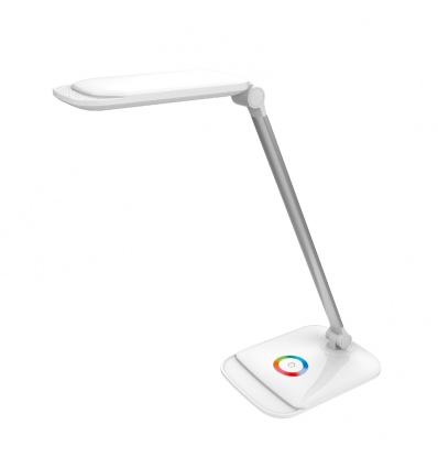 Platinet stolní LED lampa 18W stmívatelná, dotykové ovládání, USB port, bílá