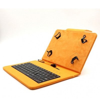C-TECH pouzdro univer.s klav. 7"-7,85" oranžové