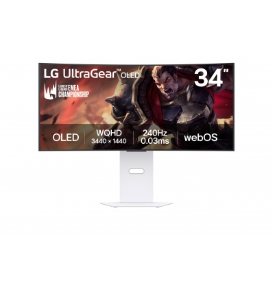 LG UltraGear/34GX90SA-W/34"/OLED/wQHD/240Hz/1ms/Blck-White/2R