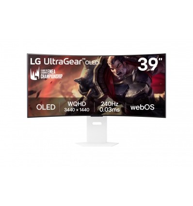 LG UltraGear/39GX90SA-W/39"/OLED/wQHD/240Hz/1ms/Blck-White/2R