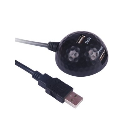 PremiumCord USB 2.0 stolní držák USB, MF, 1,8m