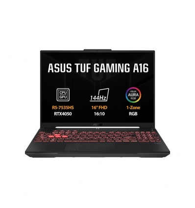 ASUS TUF Gaming A16/FA607NU-RL060/R5-7535HS/16"/WUXGA/16GB/1TB/RTX 4050/bez OS/Gray/2R