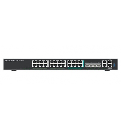 Grandstream GCC6021 all-in-one (10 Gbps VPN router, NGFW, switch 10G SPF+, a IP PBX 50 uživatelů)