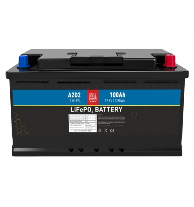 A2D2 baterie LiFePO4 12,8V 100Ah F15 SELF-HEAT Car Battery Case (Gotion cells)