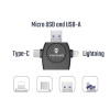 VIKING ČTEČKA PAMĚŤOVÝCH KARET V4 USB3.0 4V1 černá