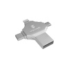 Viking 4v1/Flash USB/16GB/USB 3.0/USB-A + USB-C/+ Adaptér/Stříbrná