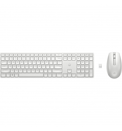 HP 650 Bezdrátová klávesnice a myš - bílá CZ/SK