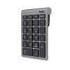 Trust Xalas Wireless numpad/Bezdrátová USB/Stříbrná