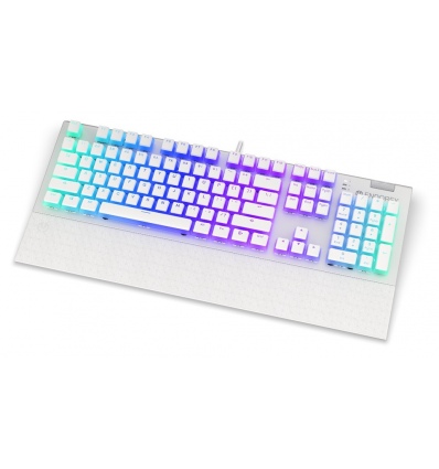 Endorfy Omnis Pudding Red/Drátové USB-A/US layout/Bílá