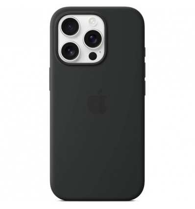 iPhone 16 Pro Silicone Case with MS - Black
